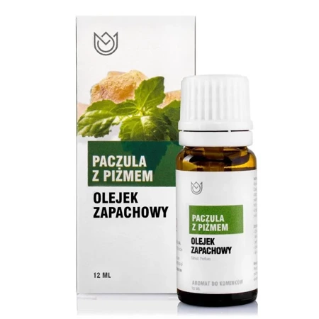 Naturalny olejek zapachowy, paczula z piżmem 12 ml