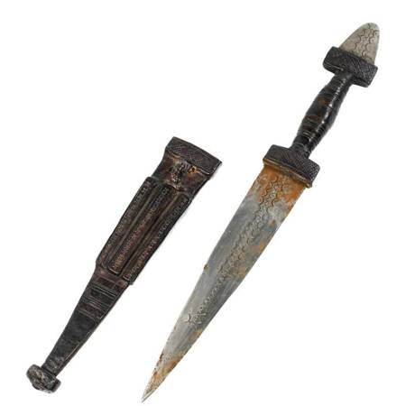 Nóż Tuaregów z Czadu (sztylet, Tuareg, rękodzieło)