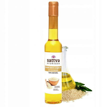 Olej sezamowy nierafinowany Sattva (kuchnia i pielęgnacja 250ml)