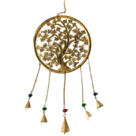 Orientalna zawieszka z drzewem życia i dzwonkami Indie  