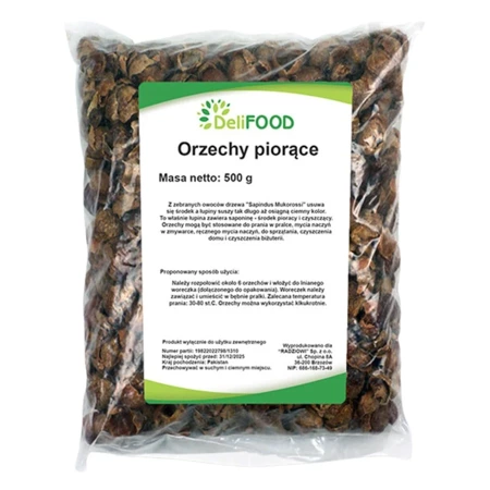 Orzechy piorące do prania Indyjskie + woreczek 500g