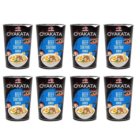 Oyakata Ramen Beef Sukiyak, zupa instant, zupka chińska, zestaw 8 szt.