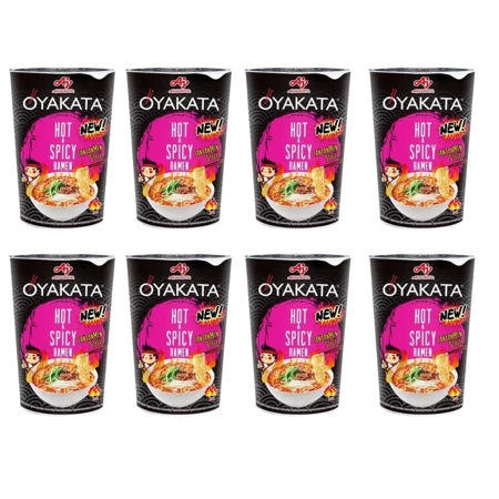 Oyakata Ramen Hot&Spicy, ostra zupa instant zupka chińska, zestaw 8 szt.