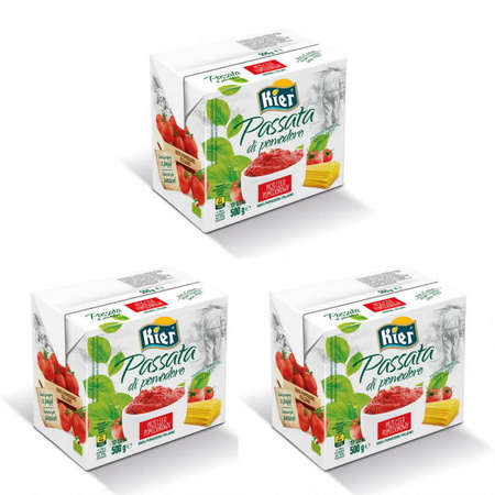 Passata pomidorowa, przecier karton, 3x500g