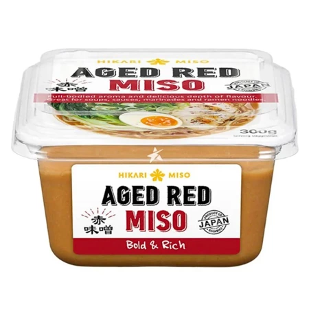 Pasta miso ciemna, czerwona Aged Red Hikari 300g Japonia