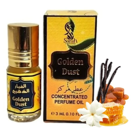 Perfumy arabskie oryginalne Sarah Creations Golden Dust w olejku 3 ml