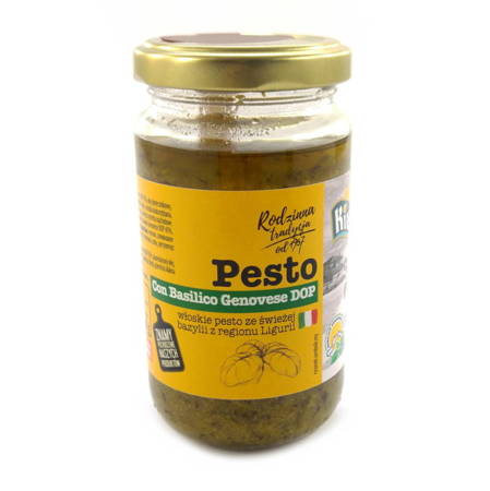 Pesto ze świeżej bazylii, włoskie zielone (180g Kier)