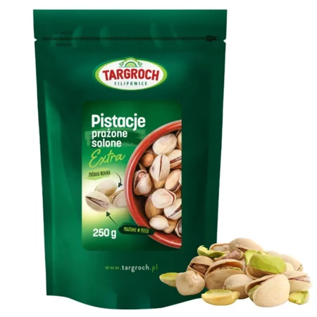 Pistacje prażone solone orzechy bakalie EXTRA 250g Targroch