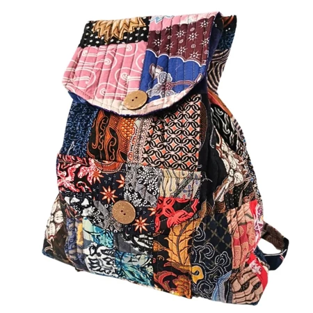 Plecak worek patchwork kolorowy orientalny Indie