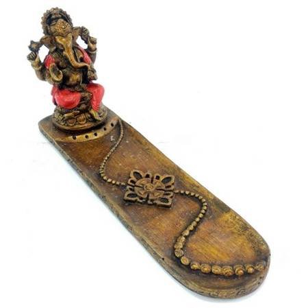 Podstawka na kadzidełka Ganesha czerwony (stojak, kadzidło, kadzielnica domowa, kadzielniczka)