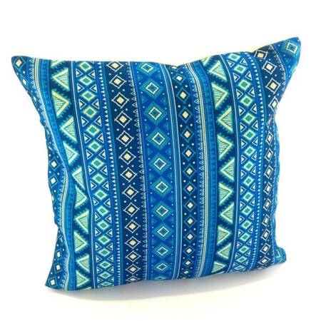 Poszewka na poduszkę orientalna (40 X 40 cm niebieska)