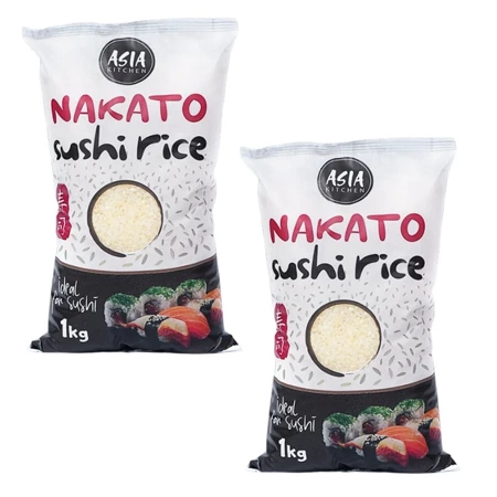 Ryż do sushi Nakato Asia Kitchen zestaw 2 kg 