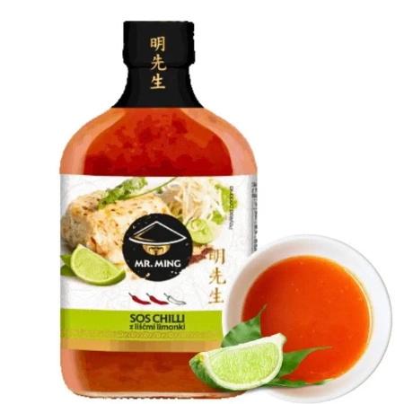 Sos chilli z liścmi limonki, ostry sos 175ml Mr Ming Tajlandia