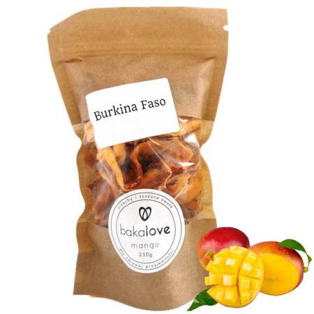 Suszone mango bez cukru bakalie Burkina Faso 250g