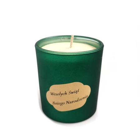 Świeca sojowa zapachowa świeczka zapach świąteczny, aromaterapia