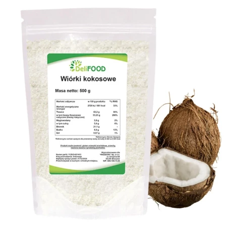 Wiórki kokosowe VIvio, 500 g 