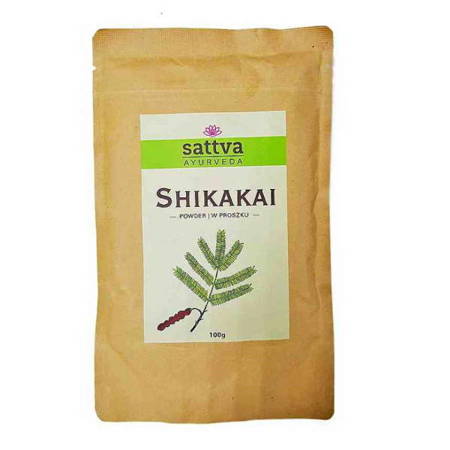 Wzmacniający szampon Shikakai w pudrze (ziołowy, vegan, Indie, naturalny)