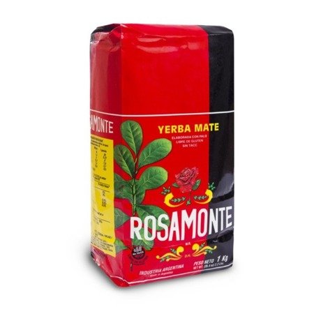 YERBA MATE ROSAMONTE ELABORADA CON PALO 1KG (BEZ GLUTENU)