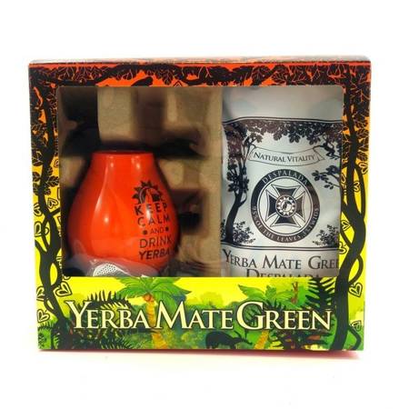 Zestaw Yerba Mate Green Despalada 400g pomarańczowe matero bombilla